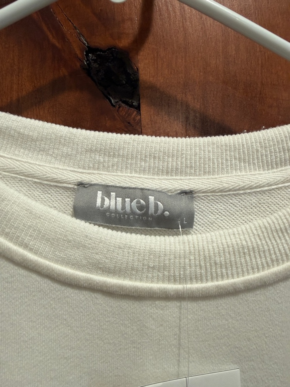Blue B. Cream Crewneck Sweater with Western Embroidered Motifs - Picture 3 of 7
